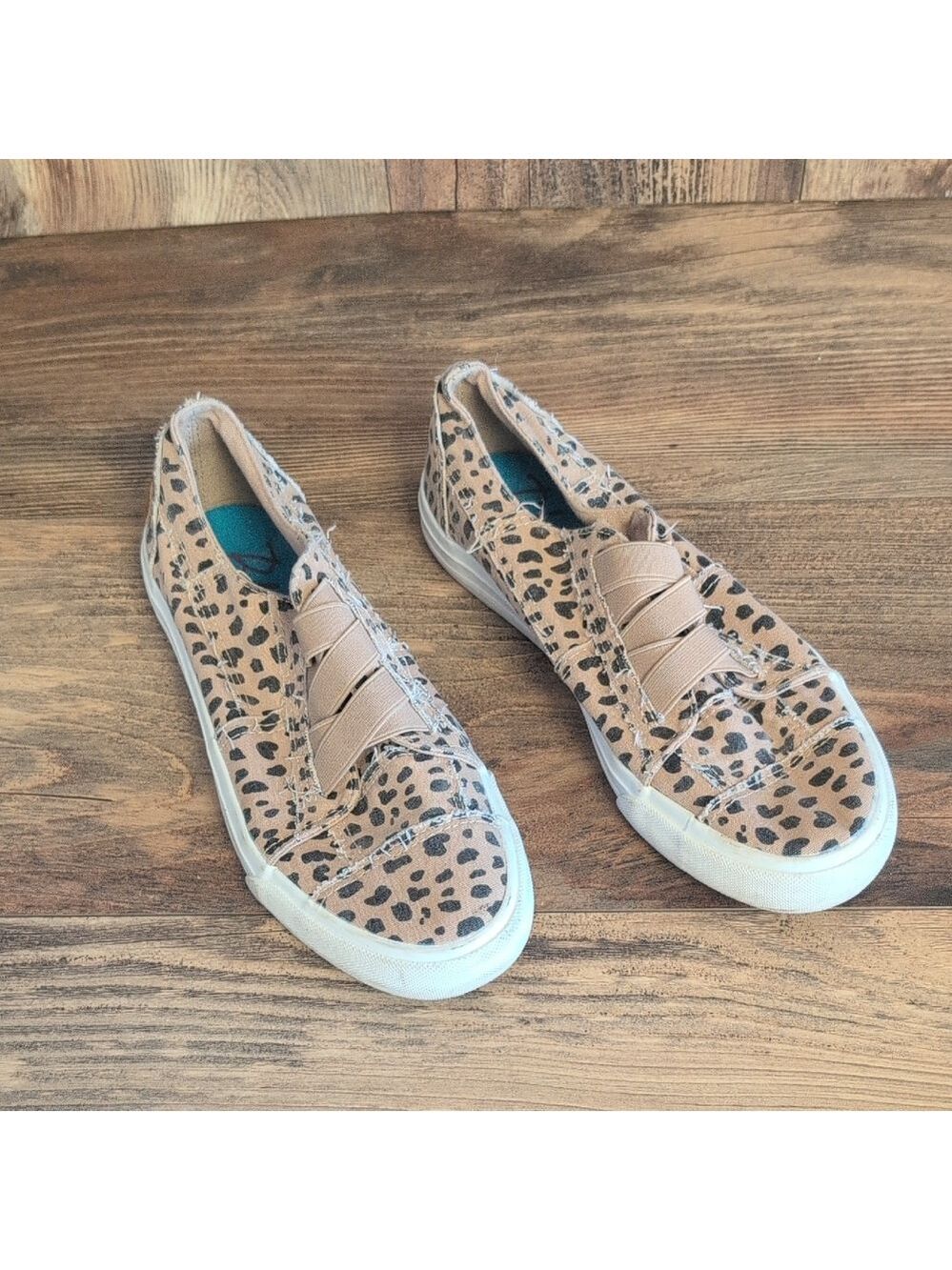 Blowfish Malibu Marley Tan Leopard Print Sneakers 7                    M340